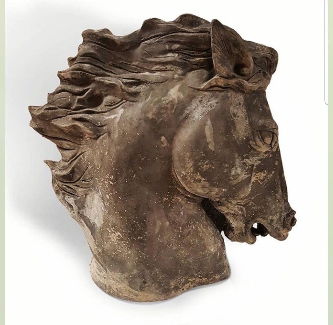 Handmade Horse Head Sculpture