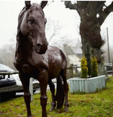 Lifesize Standing Proud Horse Statue